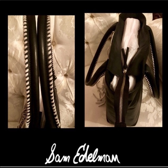 SAM EDELMAN SUEDE LEATHER FRINGE TOTE DISCONTINUED - Picture 6 of 9